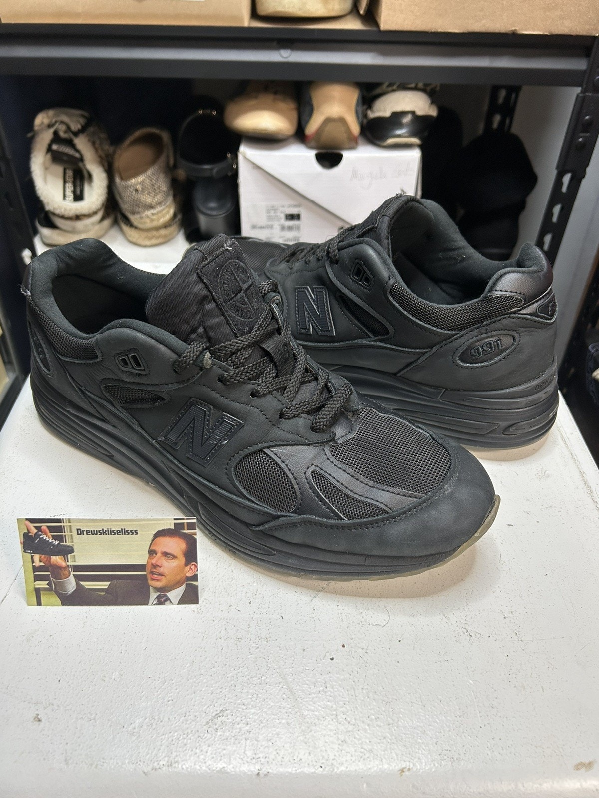 New Balance 991v2 X Stone Island 'Ghost Black' (U991sk2) - Size 11 Men’s